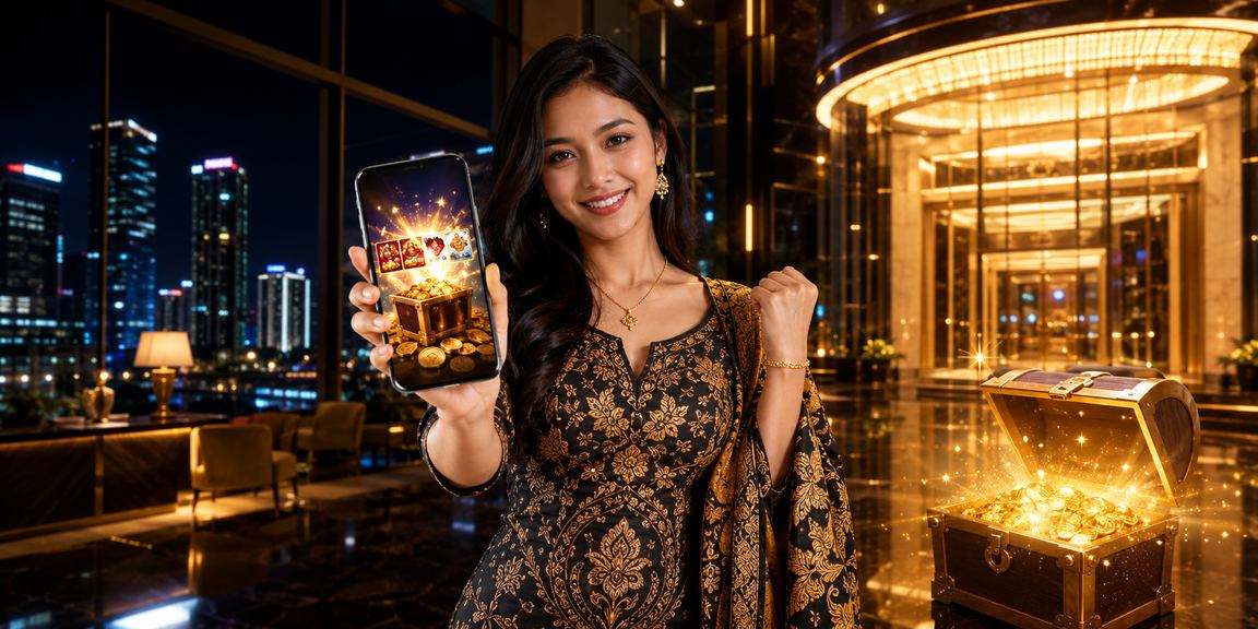 Pemain Petaling Jaya berpakaian batik mengakses promosi kasino t2dm dari telefon